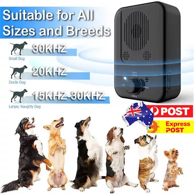 Outdoor Anti Bark Device Ultrasonic Dog Barking Control Stop Repeller Trainer AU • $29.55