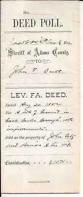 1884 DEED POLL Adams County Pennsylvania PA August 20 1894 • $19.99