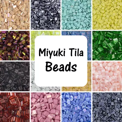 Miyuki Tila Beads Choose Weight All Colours • £2.80