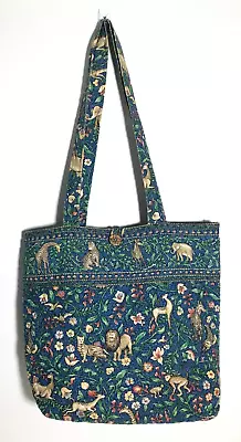 Vintage Vera Bradley Animal Kingdom Button Tote Bag Made In USA VGUC • $19.99