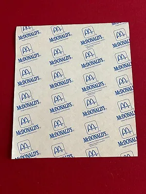 1990 McDonald's  Un-Used  Wax Paper Hamburger Wrapper (Scarce / Vintage) • $20