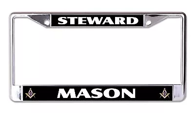 Steward Mason Chrome License Plate Frame • $22.99
