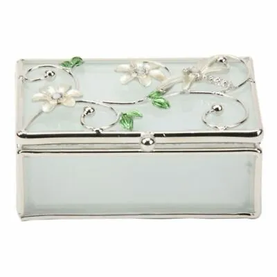 Juliana Cream Dragonfly & Diamante Glass Trinket Box • £14.99