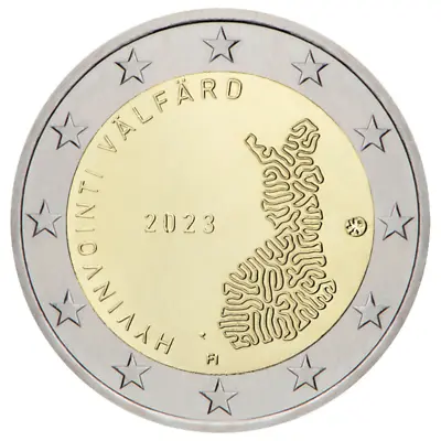 2023 Finland € 2 Euro UNC Coin Public Wellbeing: Social & Health Services • $10.71