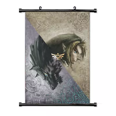 Hot Japan Anime Legend Of Zelda Twilight Princess Home Decor Poster Wall Scroll • $12.88