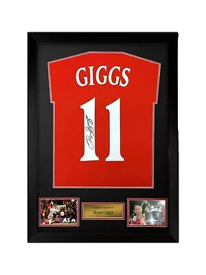 £135 • Buy Ryan Giggs Hand Signed T-shirt Framed £135