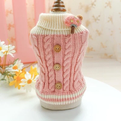 $6.99 • Buy Wisremt Pet/Dog Or Cat Christmas Sweater, Pink, Sise S, New W/o Tags