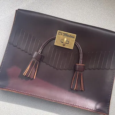 £65 • Buy Dr Martens Clutch Handbag Brando Charro Fringe Tassels Brass Bag Purse