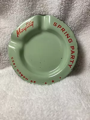 VINTAGE Maytag Company Newton Iowa Advertising Ash Tray  Nice Shape RARE! • $25