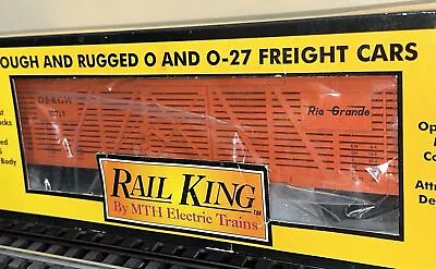 MTH Rail King 30-7110 Denver & Rio Grande Stock Car O-Gauge NEW #37713 D&RGW • $49.95