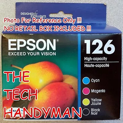 4-pack Epson Genuine 126 Black & Color Ink (no Retail Box) Workforce 630 635 645 • $54.88