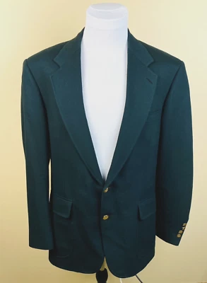 $49.99 • Buy LANDS END Green Sport Coat Blazer Jacket Wool USA Mens 42R