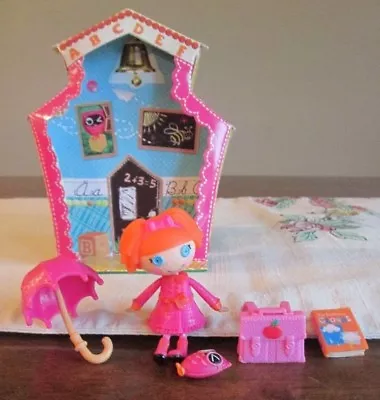 Lalaloopsy MINI Bea Spells A Lot Owl Umbrella Backpack  Clouds Book # 1 Series 4 • $12.99