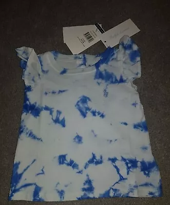 Ralph Lauren  Baby Girl's Tie Dye T-Shirt Age 9 Months Top BNWT  Frill Sleeves  • £9.99