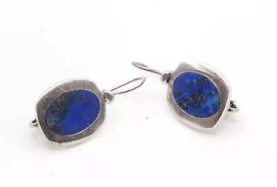 Sterling Silver 925 Thailand SU Silver Unlimited Lapis Lazuli Earrings • $20