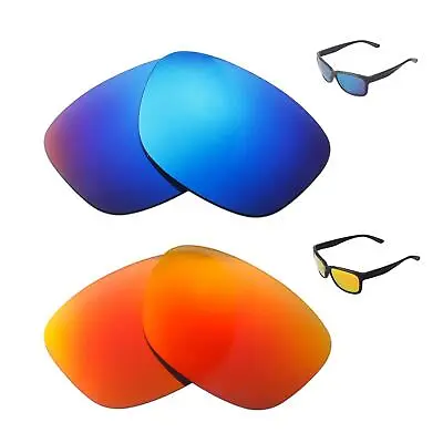 New Walleva Polarized Fire Red + Ice Blue Replacement Lenses For Oakley Forehand • $39.99