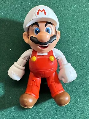 World Of Nintendo Super Mario 4-Inch FIRE MARIO JAKKS Pacific Action Figure • £0.99