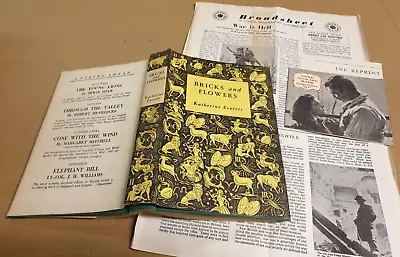 £2.95 • Buy Bricks And Flowers Katherine Everett Hardback Reprint Society 1951 Ref BB65