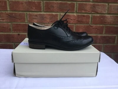 £25.99 • Buy Clarks Narrative Hamble Oak Black Leather  Lace Up Brogue Shoes Size UK 5.5 D 