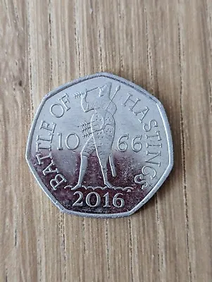 £1.49 • Buy Rare 2016 Battle Of Hastings 1066 50p Fifty Pence Coin