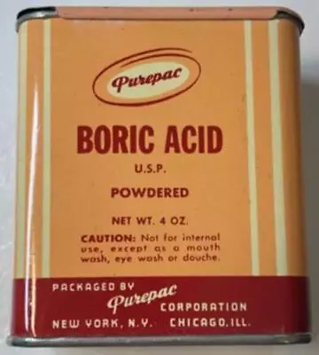 Vintage  Purepac  4 Oz Tin Canister • $9.99