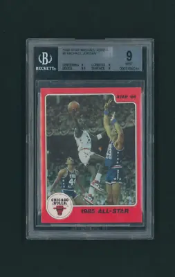 1986 Star Michael Jordan 1985 ALL STAR ROOKIE RC #5 Of 10 BGS 9 MINT W/SUB 9.5 • $2999.99