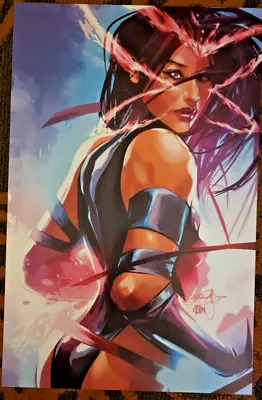 2024 Eccc Don Aguillo Psylocke Art Print Signed Poster Marvel Comics X-men • $49.99