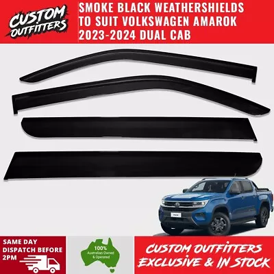 Weather Shields Window Visors Weathershields Suit VOLKSWAGEN VW Amarok 2023-2024 • $99.99