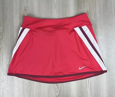 Nike Womens Pink Dri Fit Power Skirt Skort Tennis Golf Size Small 523541 • $12