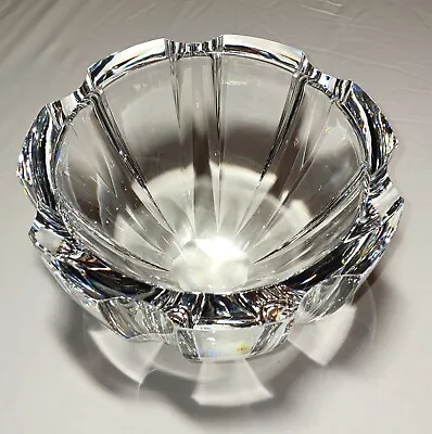 Orrefors Crystal Bowl Clear Thick Heavy Mid Century Signed EL 4948 14 Sweden VTG • $125