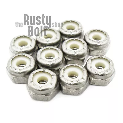 #6-32 Nylon Inserted Lock Nut A2 304 18-8 Stainless Steel • $3.89