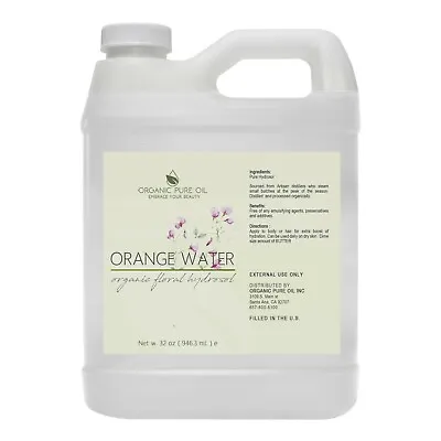 Orange Hydrosol Floral Toner Facial Spray Skin Hair Cleanser Dry Oily Skin 32 Oz • $29.99