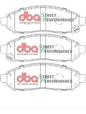 DBA Street Performance Brake Pads Fits Nissan Navara 2.5 D22 DCi 4x4 (DB1835SP) • $107.83