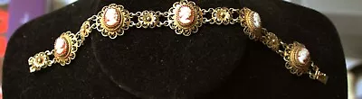 Vintage Cameo Bracelet 800. Never Have Seen Wire Work Like This... • $45