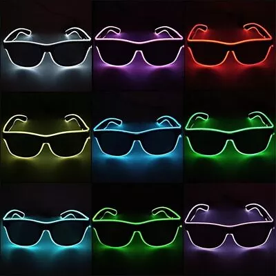 SunGlasses Light Up Led Glasses Flashing Glasses Luminous Glasses Neon Glasses • £5.36