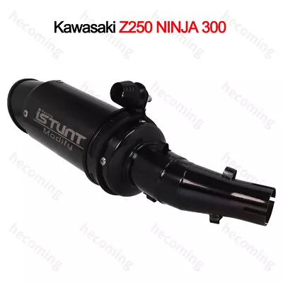 Motorcycle Exhaust For Kawasaki Z250 250R Ninja 300 Z300 08-18 Muffler System • $89.89