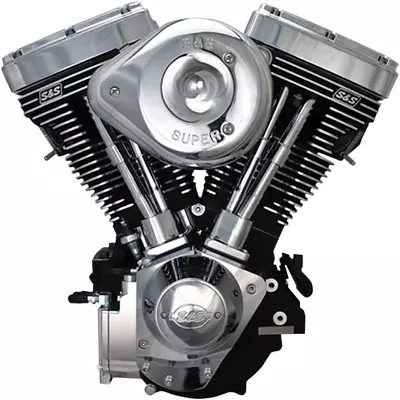 S&S V124 124 EVO Chrome Black Motor Engine Harley Softail Dyna Touring - 31-9885 • $8199