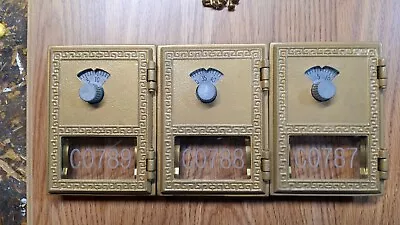 Post Office Box P.O Box Combination Lock Doors Lot Of 3 • $49.99