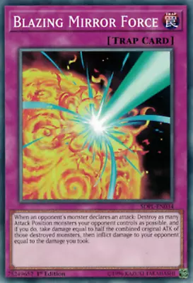 Blazing Mirror Force		SDPL-EN034	Common	1st Edition - Near Mint     YuGiOh • $0.99