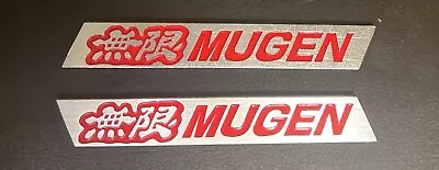 Left And Right Red Mugen Emblem Rear Spoiler Badge Logo Sticker 2 Pieces  • $12.99