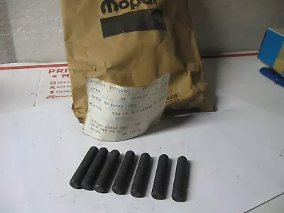 1970's DODGE PLYMOUTH EXHAUST MANIFOLD STUDS 1/4  BY 1 7/8   SET OF 7 MOPAR NOS • $18.95