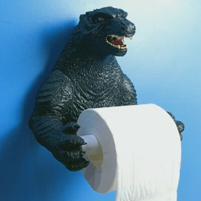 $49.99 • Buy Toilet Paper Roll Holder Bathroom Wall Storage Godzilla Towel Holder Home Decor