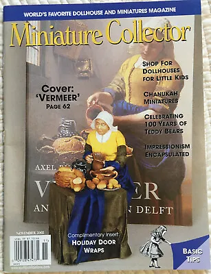 Miniature Collector Magazine With  Inserts Nov 2002 Dollhouse  Small Scale • $5