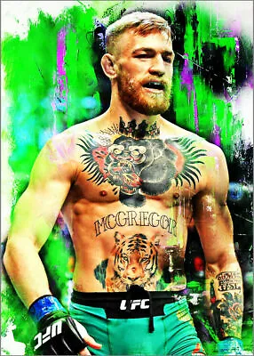 2020 CONOR McGREGOR 11/25 ORIGINAL PRINT ART SKETCH CARD ARTIST SIGNED • $30