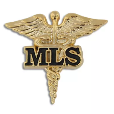 PinMart's Medical Laboratory Scientist MLS Gold Caduceus Pin • $7.47