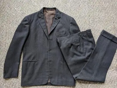 Vintage 1900s Custom Tailored 2pc Suit BESPOKE France 42R 32x30 Gatsby Antique • $449.95