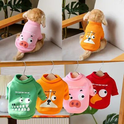 £3.35 • Buy UK Pet Winter Clothes Puppy Dog Jumper Sweater Small Chihuahua Cat Warm Outfit !
