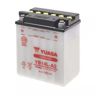 Battery Yuasa YB14L-A2 12V 14AH Ducati PASO 750 1986 1988 • $137.59