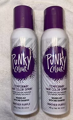 TWO Purple Panther Temporary Hair Color Spray PUNKY COLOUR Jerome Russell NEW • $10.79