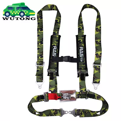 4 Point 2  Safety Harness Seat Belt With Button Release Universal Fit UTV 4x4 • $45.99